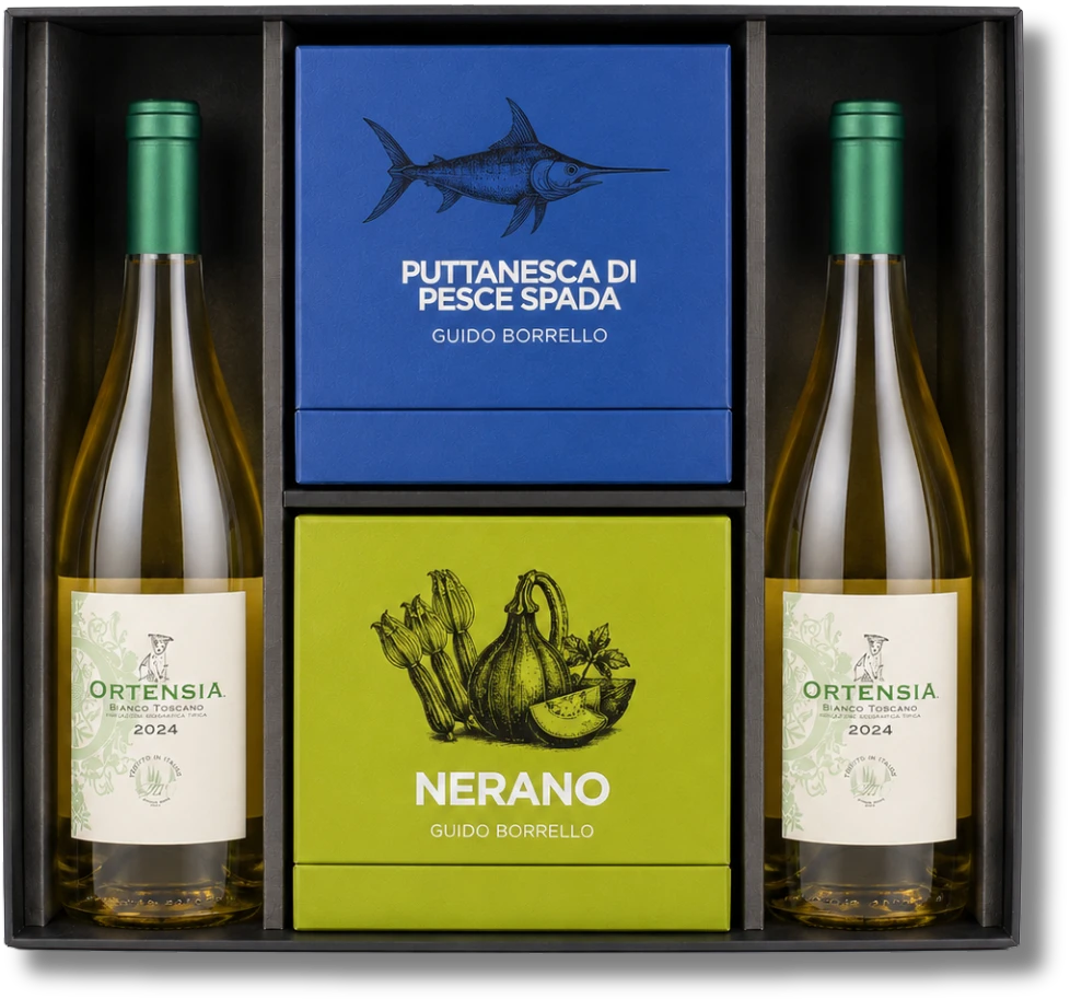 Dos blancos, Nerano y pez espada
