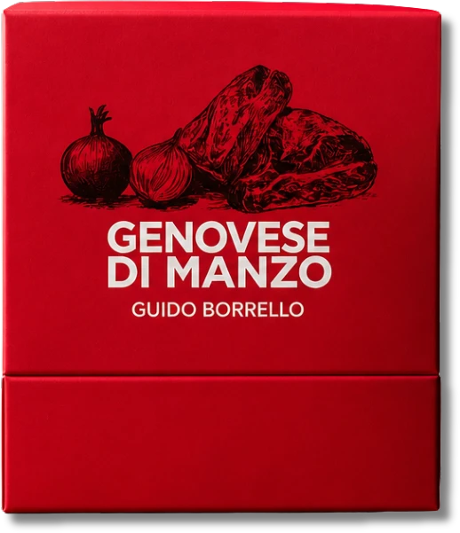 Estuche de Genovese de ternera del chef Guido Borrello